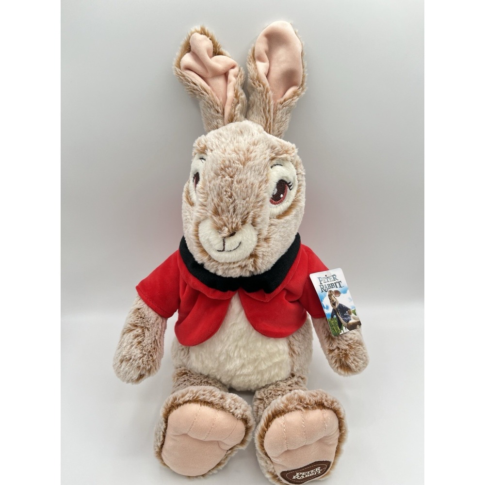 Dan Dee Peter Rabbit Flopsy Plush Bunny Red Coat Soft Stuffed Animal 20"
